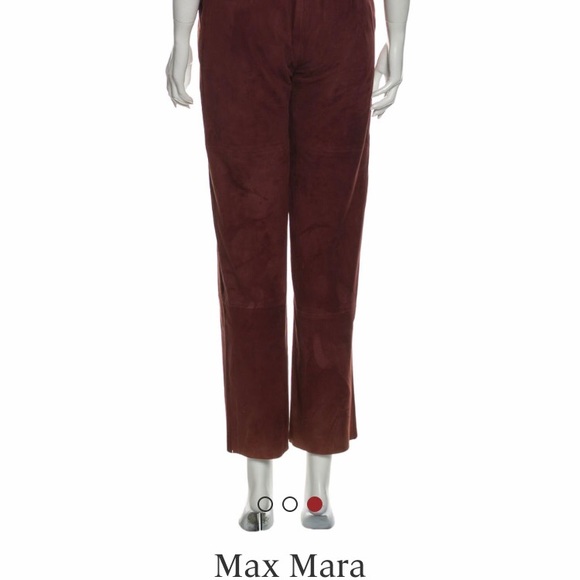 Max Mara suede wide leg pants, size 2 - Picture 3 of 4